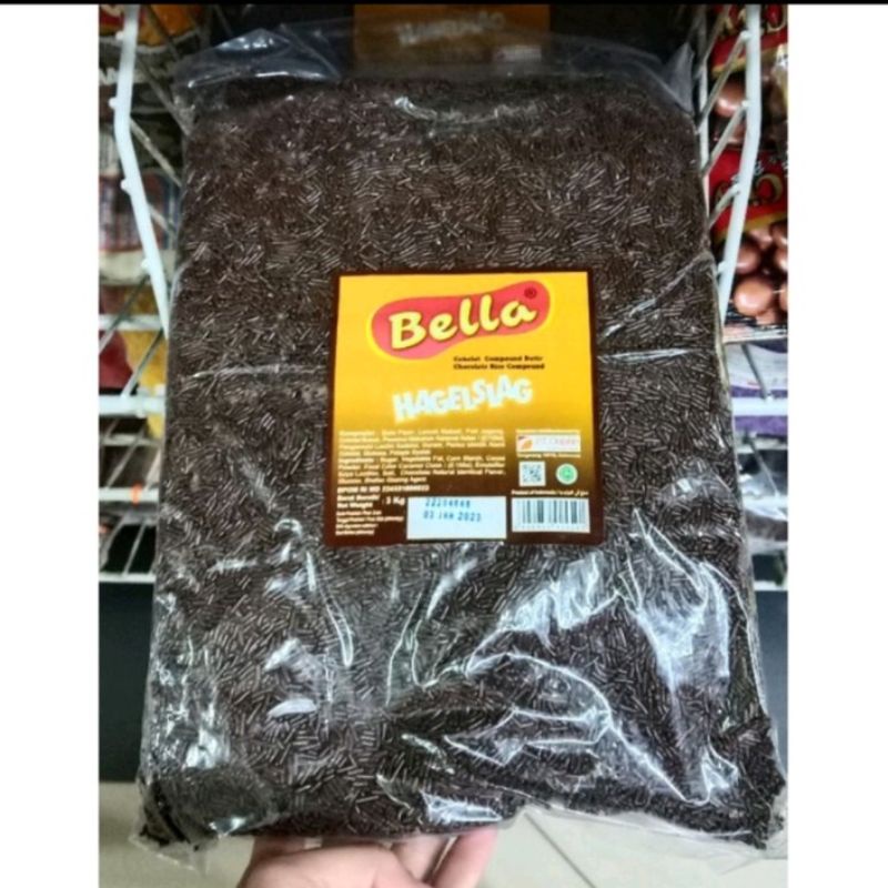 

Bella meses coklat hagelslag coklat compoud butir 3 kg