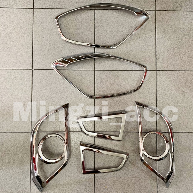 AYLA 2019-2020 / ALL NEW AYLA GARNISH DEPAN BELAKANG MOBIL CHROME KROM