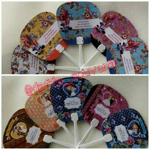 Souvenir kipas wedding