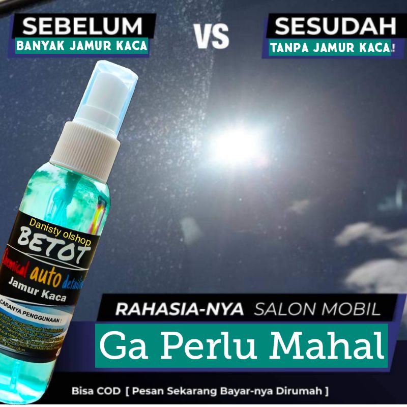 Pembersih jamur kaca betot/penghilang/obat jamur kaca/bercak noda air/cat/kaca/helm/motor/mobil