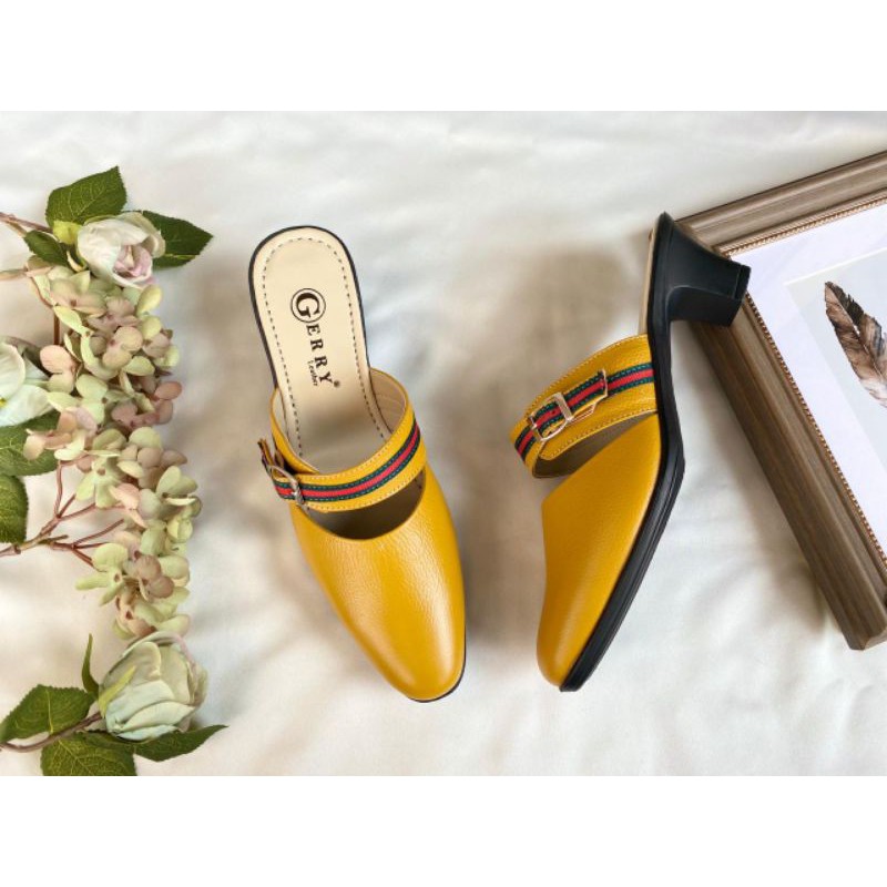 SEPATU HEELS KULIT ASLI PAPIRUT ASLI SUKAREGANG GARUT ORIGINAL