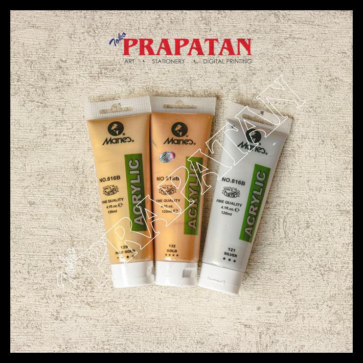 

Ready Acrylic Maries 120 Ml (Gold, Silver & Copper) - Silver