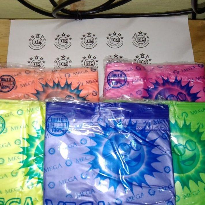 HD Mega Kantong Plastik Embos Warna Warni ukuran 40