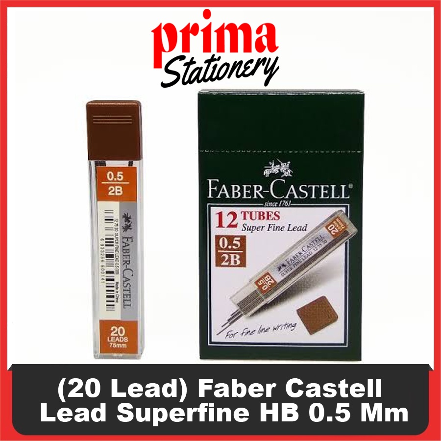 

Isi Pensil Mekanik (20 Lead) Faber Castell Lead Superfine HB 0.5 Mm