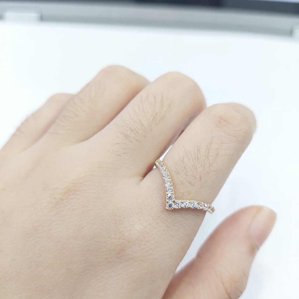 cincin aurel tebal emas asli cantik manis awet