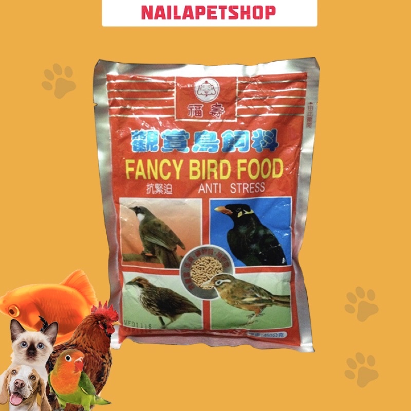 MAKANAN BURUNG FANCY BIRD FOOD ANTI STRESS 450gr / VOER FANCY BIRD FOOD PAKAN BURUNG KICAU