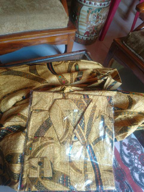 Bswart Batik Hrb026 Kenongo Hem Pendek Padi Pekalongan M L Xl Batik Pria Murah Modern Grosir