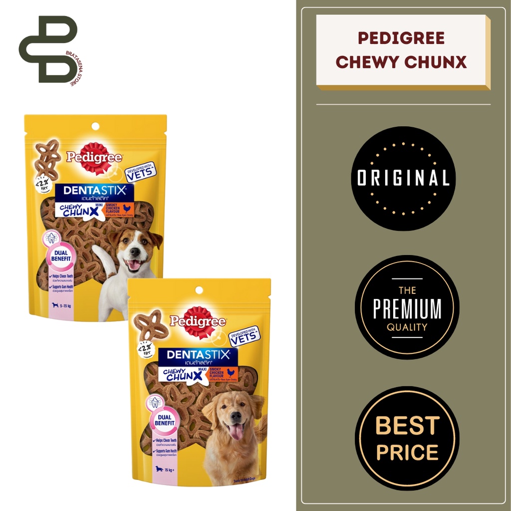 PEDIGREE DENTASTIX CHEWY CHUNX 68GR // SNACK ANJING