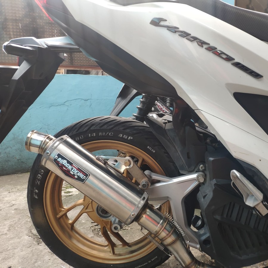 knalpot Black Devil Honda VARIO Fullsystem original garansi-2