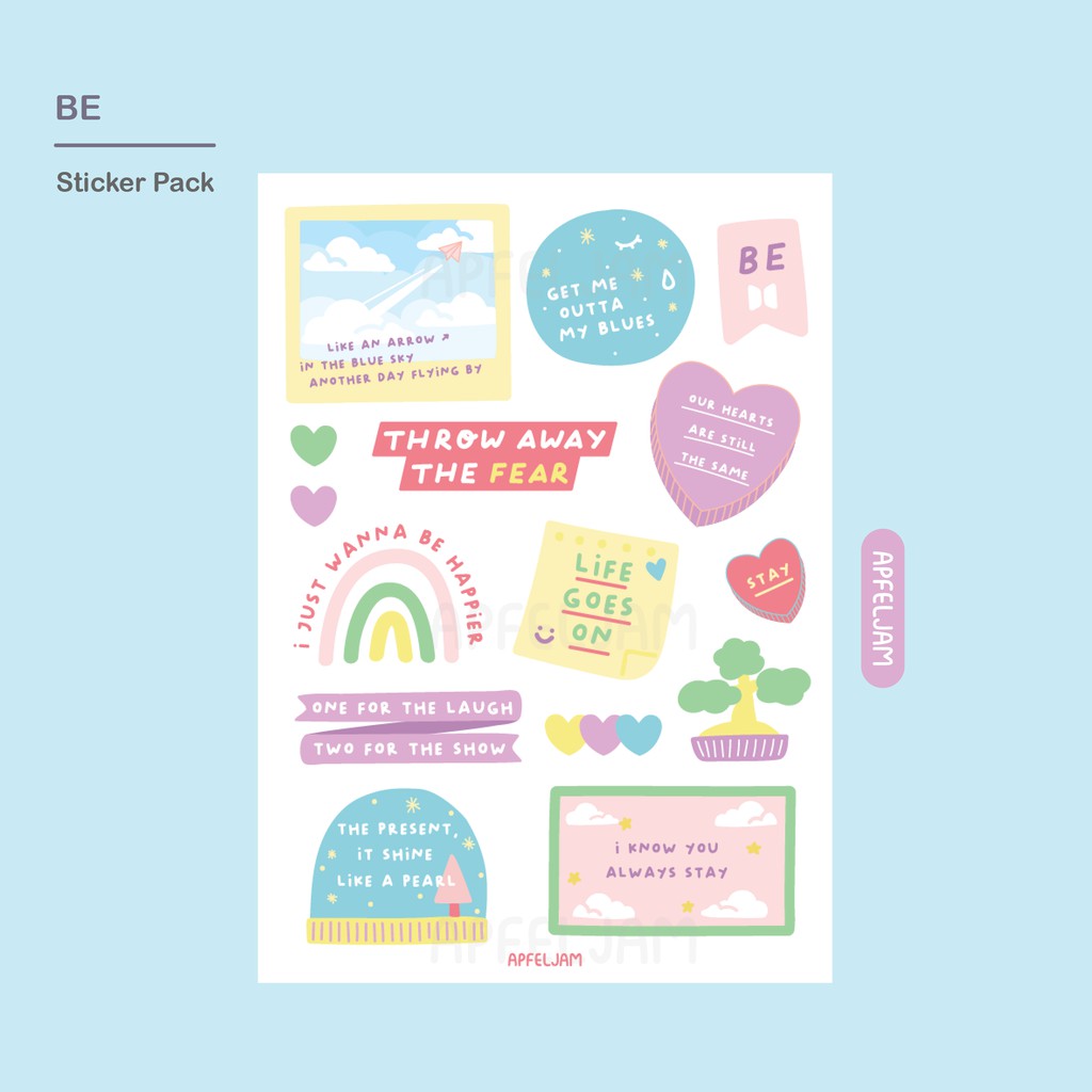 

Be Sticker Set Bangtan