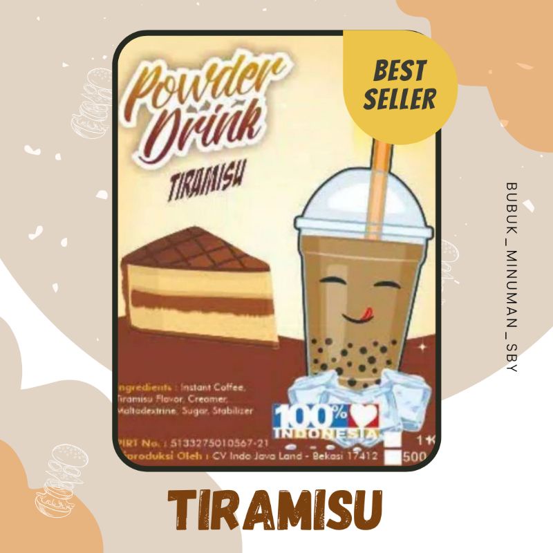 

Javaland Bubuk Minuman Rasa Tiramisu Kemasan 1Kg