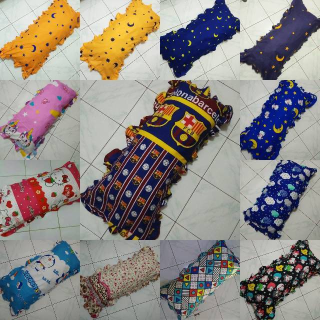 Cherry123 - Sarung bantal cinta 45x90 cm sarbanci karakter doraemon bulan bintang shabby abstrak dew