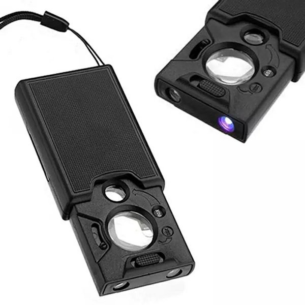 Kaca Pembesar Batu dan Permata Zoom LED Multipurpose Pullout Magnifier 9585