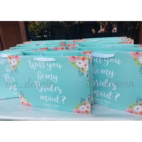 

Paket Paperbag Medium laminasi+Card Tosca Theme 1