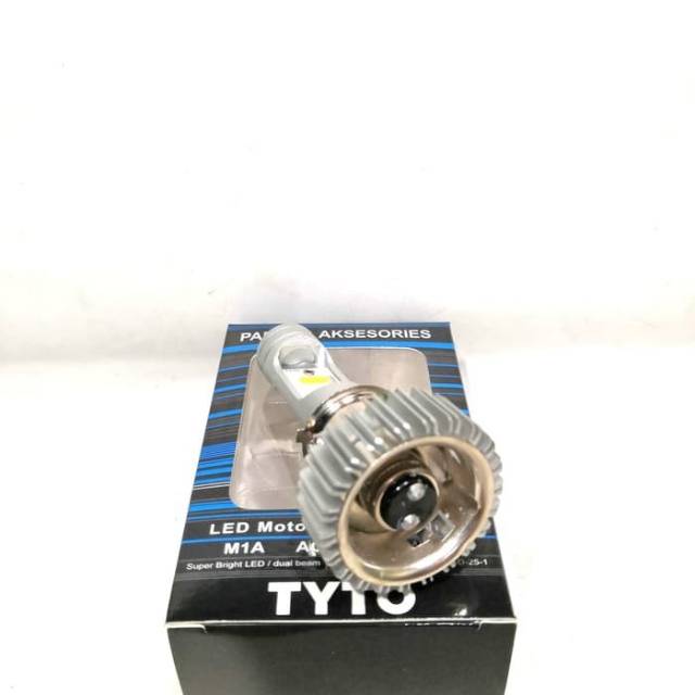 Bohlam Lampu Led depan motor H6 universal bebek matic putih 18+18watt lampu utama motor Led