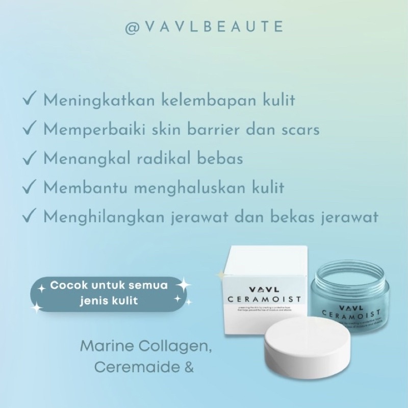 VAVL Ceramoist Moisturizer Gel 20gr