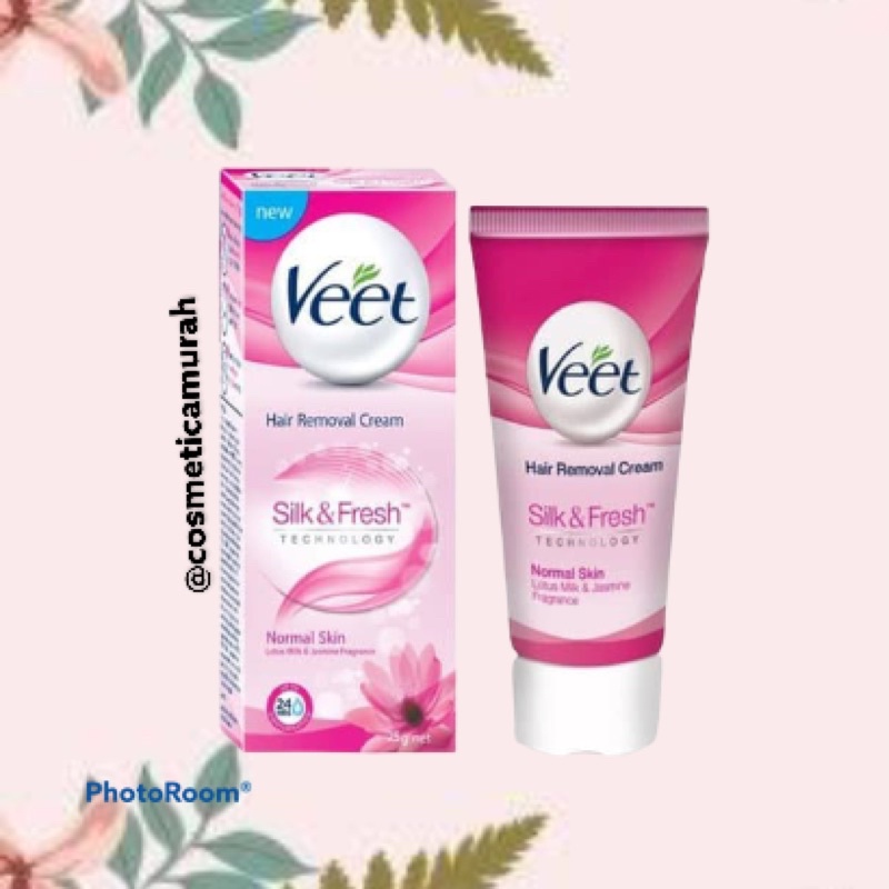 [ 25 &amp; 60 gr ] veet hair removal / penghilang bulu veet aloe &amp; vit e - one spring hair removal