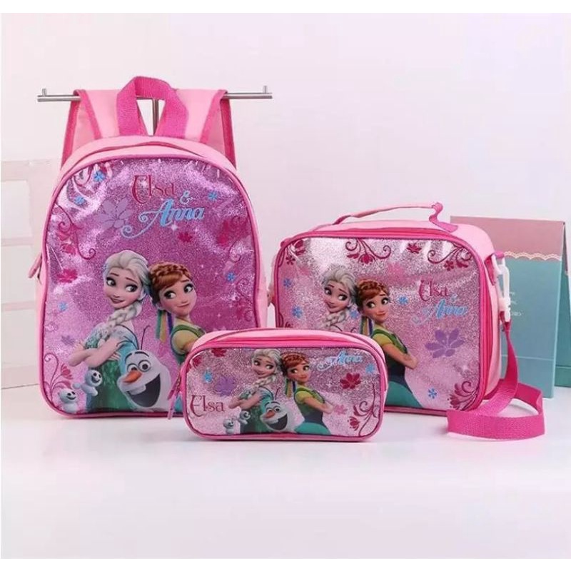 Tas Ransel selempang &amp; tas pencil frozen/tas anak