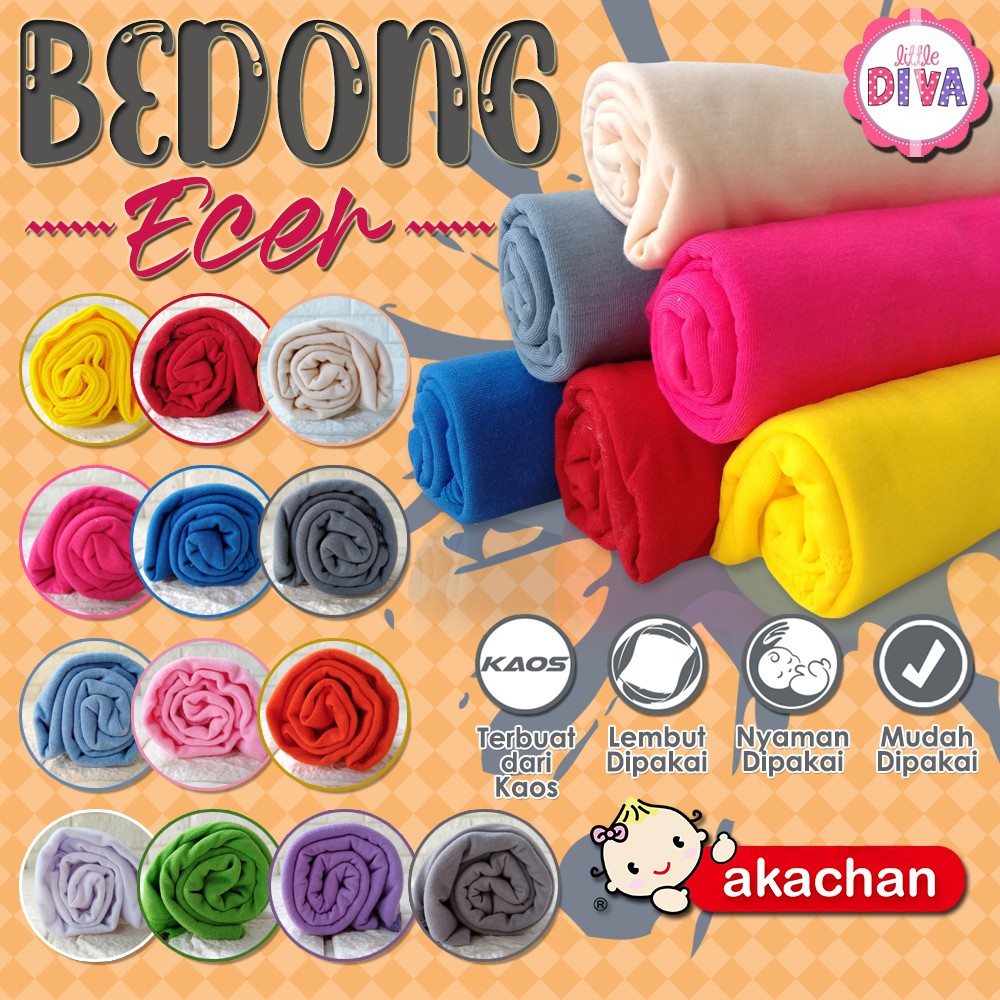 BISA PILIH WARNA Bedong Satuan Akachan Bedong Bayi ecer satu lembar bedong segiempat