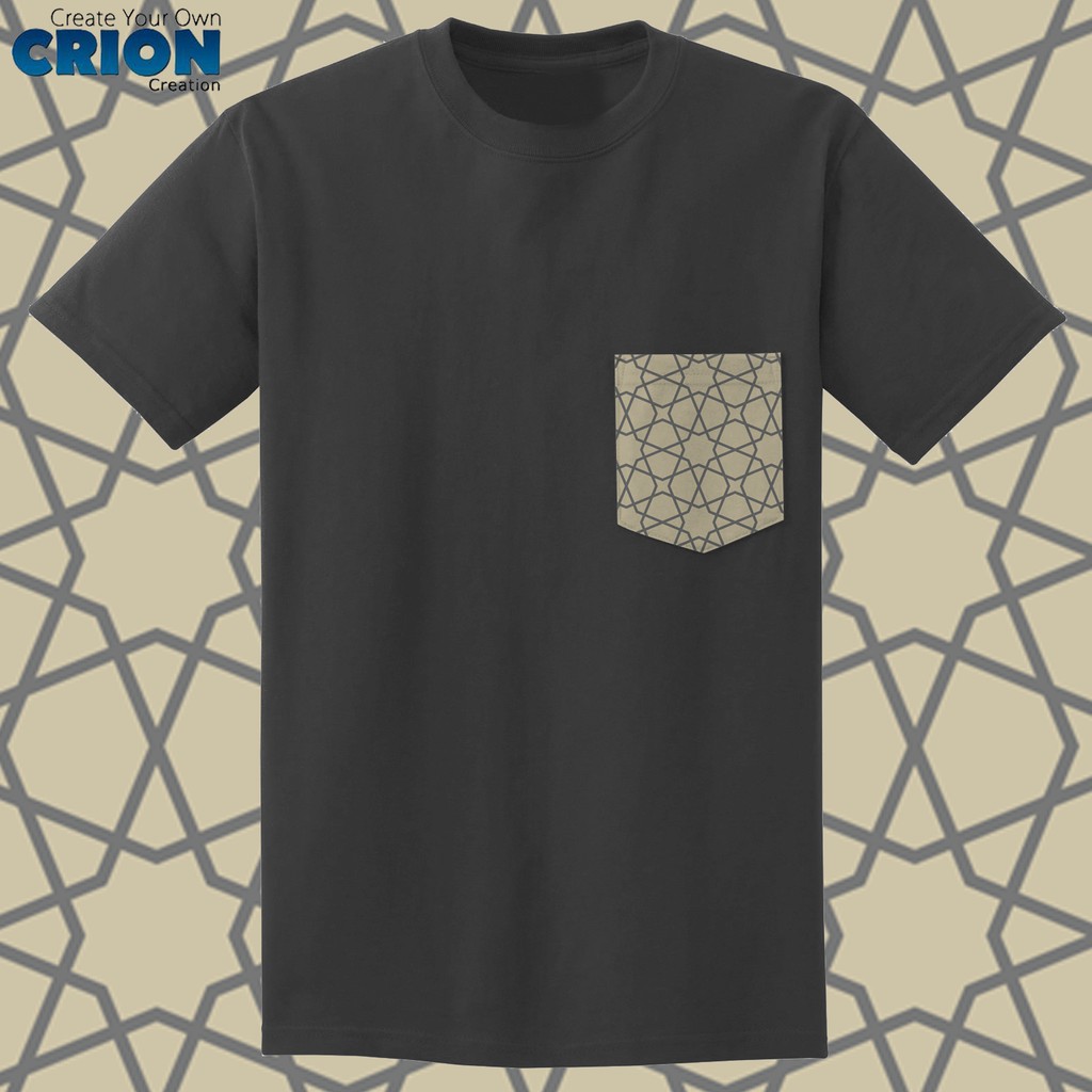 Crion Casual Tees Islamic Edition 1 with Pocket - Kaos Koko dengan Kantong