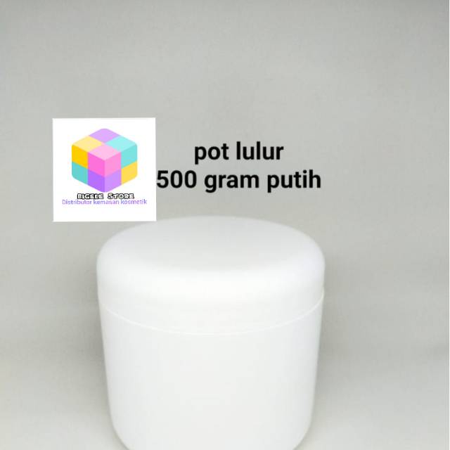 Pot lulur 500 gram putih