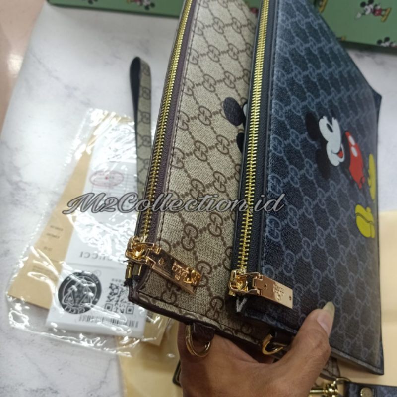 Clutch Gucci x Mickey Disney Edition Tas Tangan Premium Import