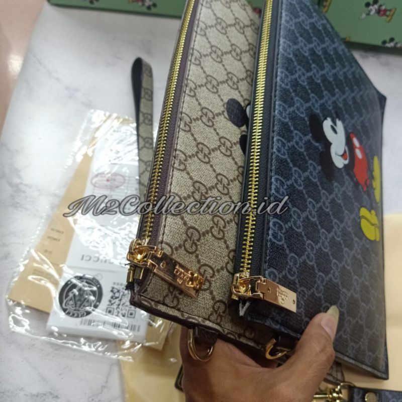 Clutch Gucci x Mickey Disney Edition Tas Tangan Premium Import