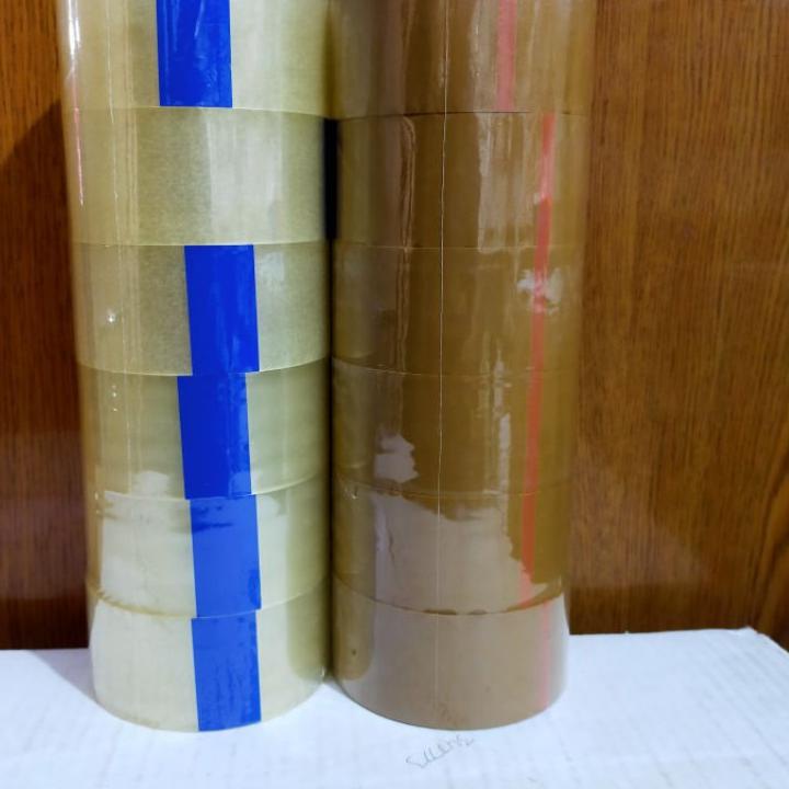 

Terbaru - lakban bening/coklat 2 inci1 roll isi 6 lakban perekat isolasi,,