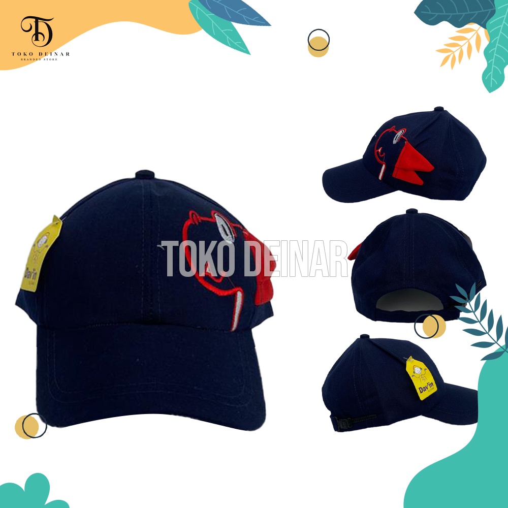 Topi Anak Laki Laki Model Baseball Motif Dinosaurus / Snapback Anak Usia 2-10 Tahun / Bahan American Dril Premium Quality Tidak Panas Dipakai Kualitas Distro / Beanie Hat Balita Cewek Cowok Lucu Murah / Bucket Batita Termurah Terlaris / Bisa COD-4