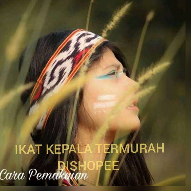 Ikat Kepala Tenun Motif Dayak