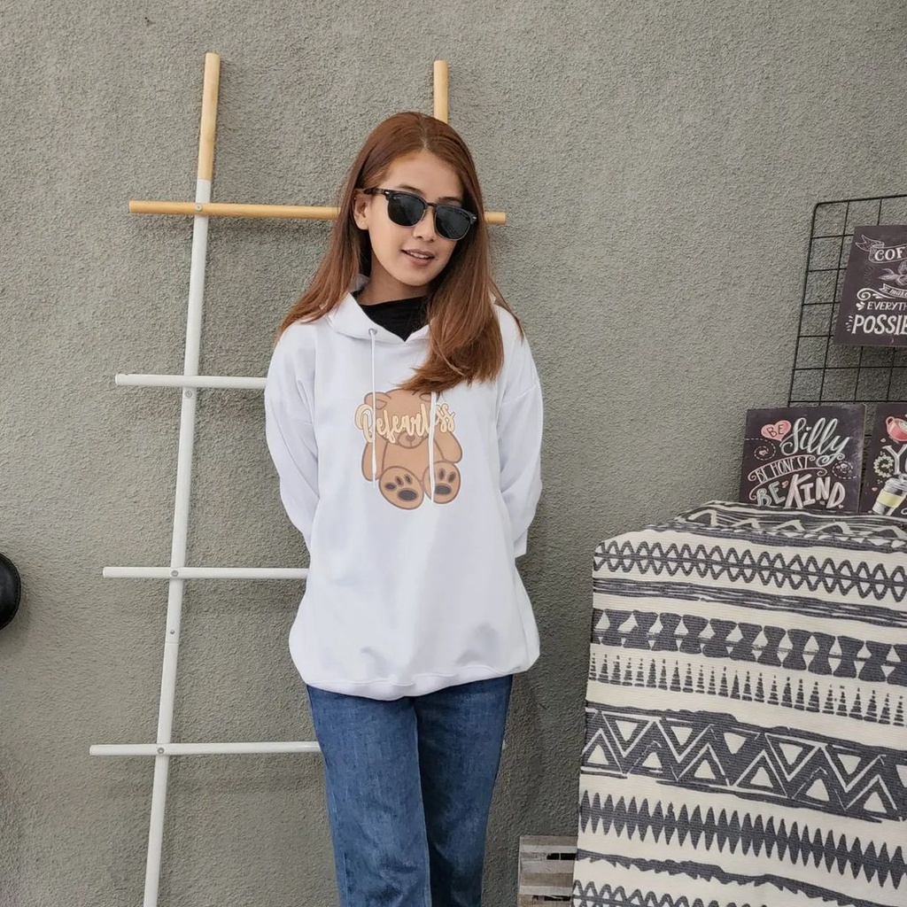 BEVEARLESS TEDDY Sweater Hoodie Oversize Pria Wanita | Hoodie Terbaru Fashion Terkini OOTD Casual Bahan Fleece Korean Style