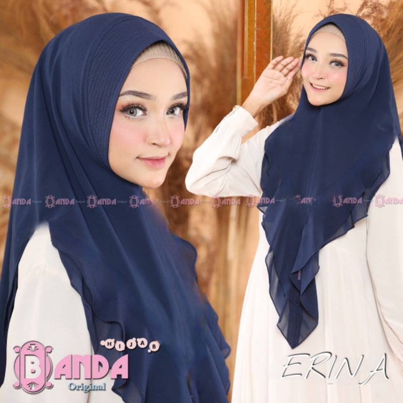 Jilba Khimar Instan syari Erina Ori Banda Scraft