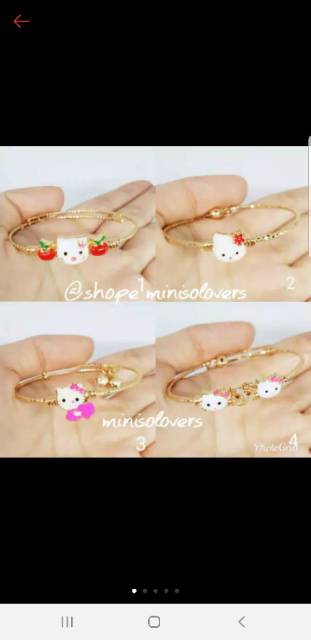 1 lusin gelang anak isi 12 pc model campur2