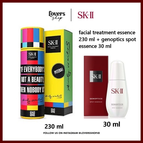 SK-II/SK2/SKII/SK II FACIAL TREATMENT ESSENCE + GENOPTICS SPOT ESSENCE