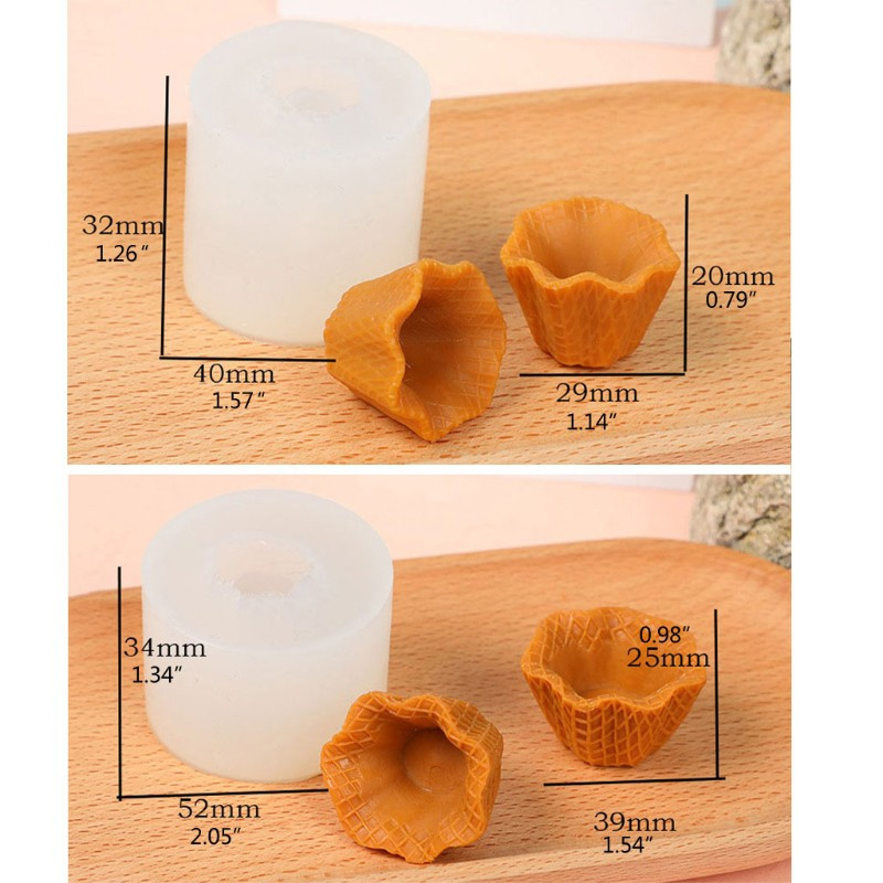 Glitter DIY Egg Cone Shape Cup Resin Molds Silicone Small Storage Jar Epoxy Resin Molds