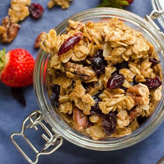 

Granola Sereal Diet Makanan Sarapan Snack Rolled Oats Oat 125g