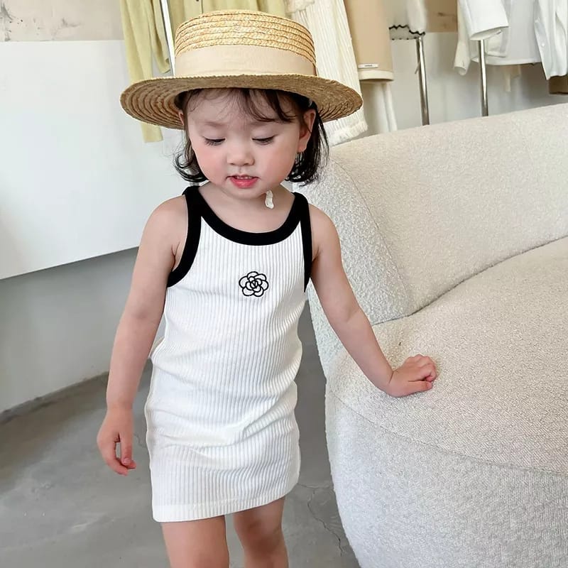 BEFAST - ZTL OOTD Dress Anak SALWA / DRESS ANAK VODI / Dress Anak-Anak Perempuan / Pakaian Anak Balita / Dress Tanpa Lengan / Fashion Santao Anak Casual Terlaris / Dress Anak Motif Bunga