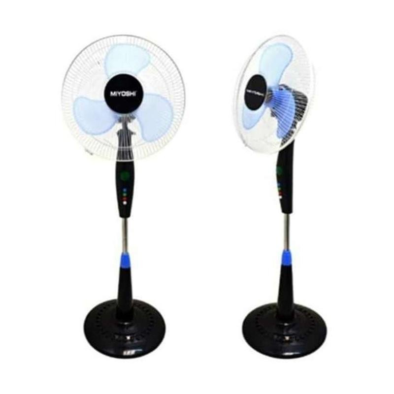 Kipas Angin Berdiri WELHOME WH-1681 16 Inch Stand Fan Kaki Bulat Putaran Kipas Halus