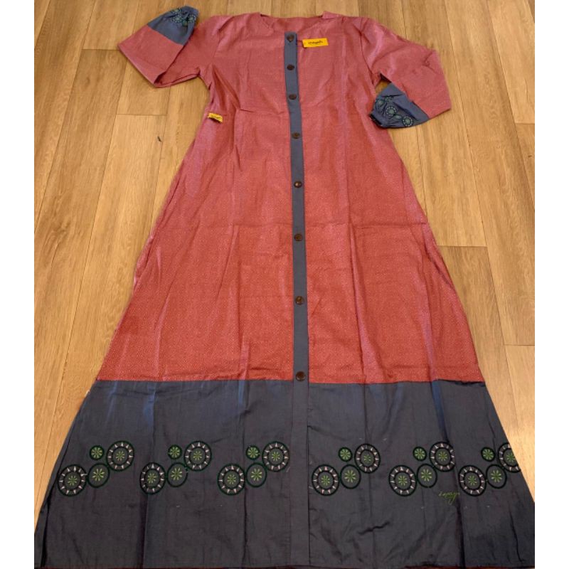 gamis inayah bordir / gamis replica dannis / gamis katun / gamis simple look / dannis
