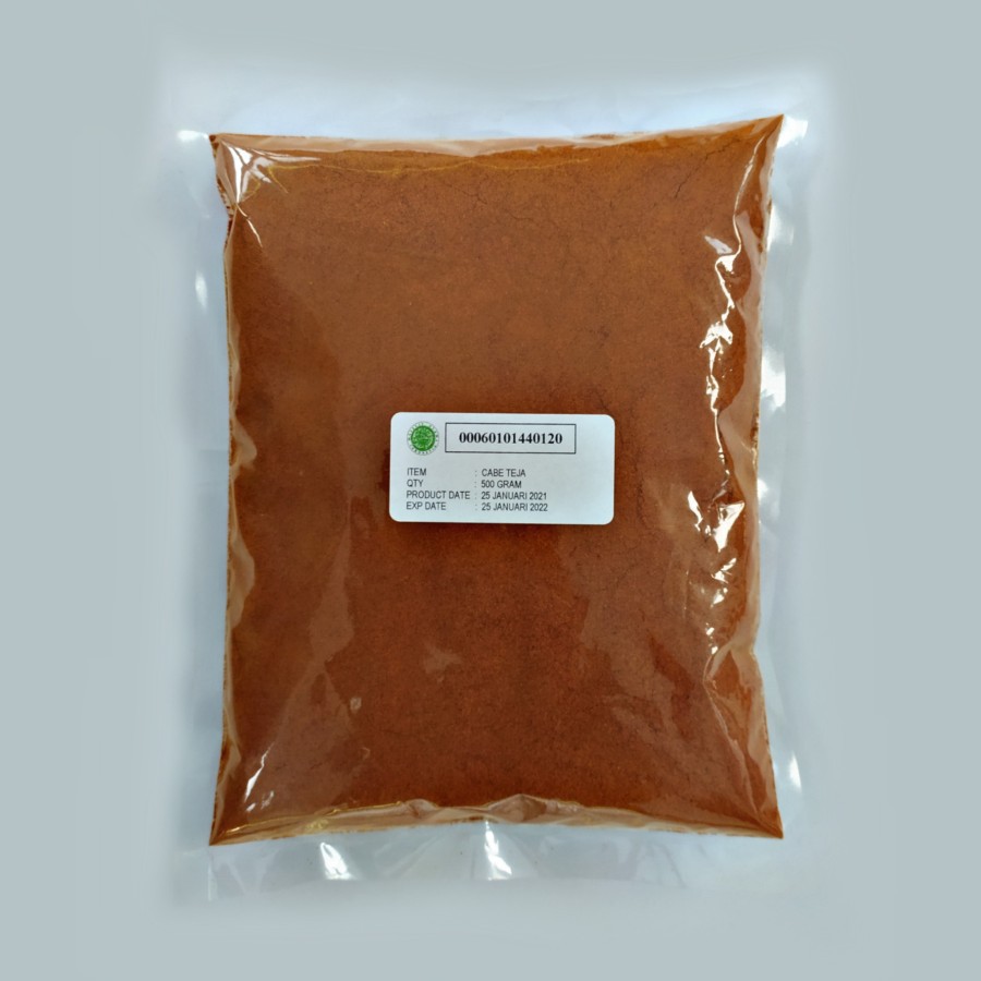 

Cabe Bubuk Super Pedas/Cabe Bubuk Rawit Teja 500 gr Pure Asli 100%