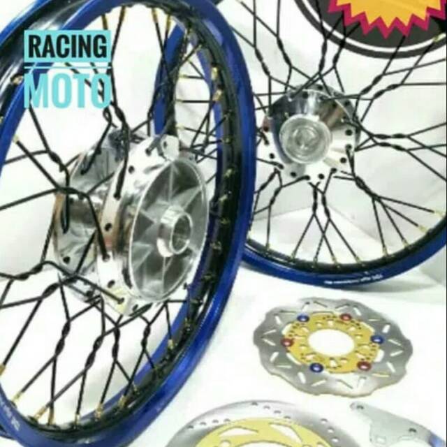 PAKET VELG TDR NINJA RR.R RING 17 L140-140 FREE CAKRAM PLUS STEL VELG PRINTIL SEPAKET LENGKAP