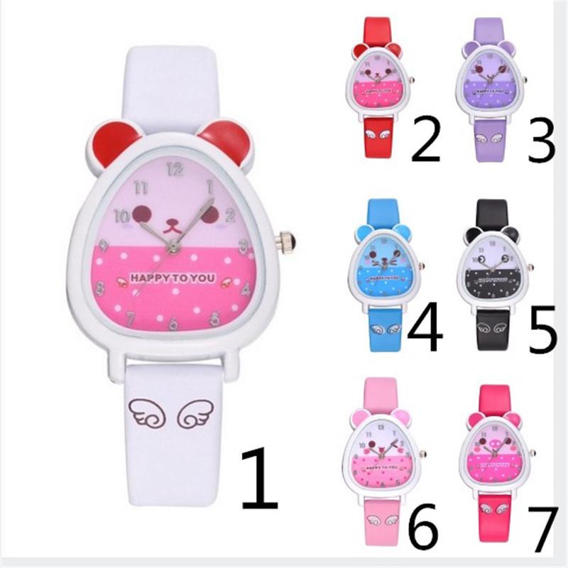 1Pc Jam  Tangan Desain Kartun Kelinci untuk Anak  Kecil  