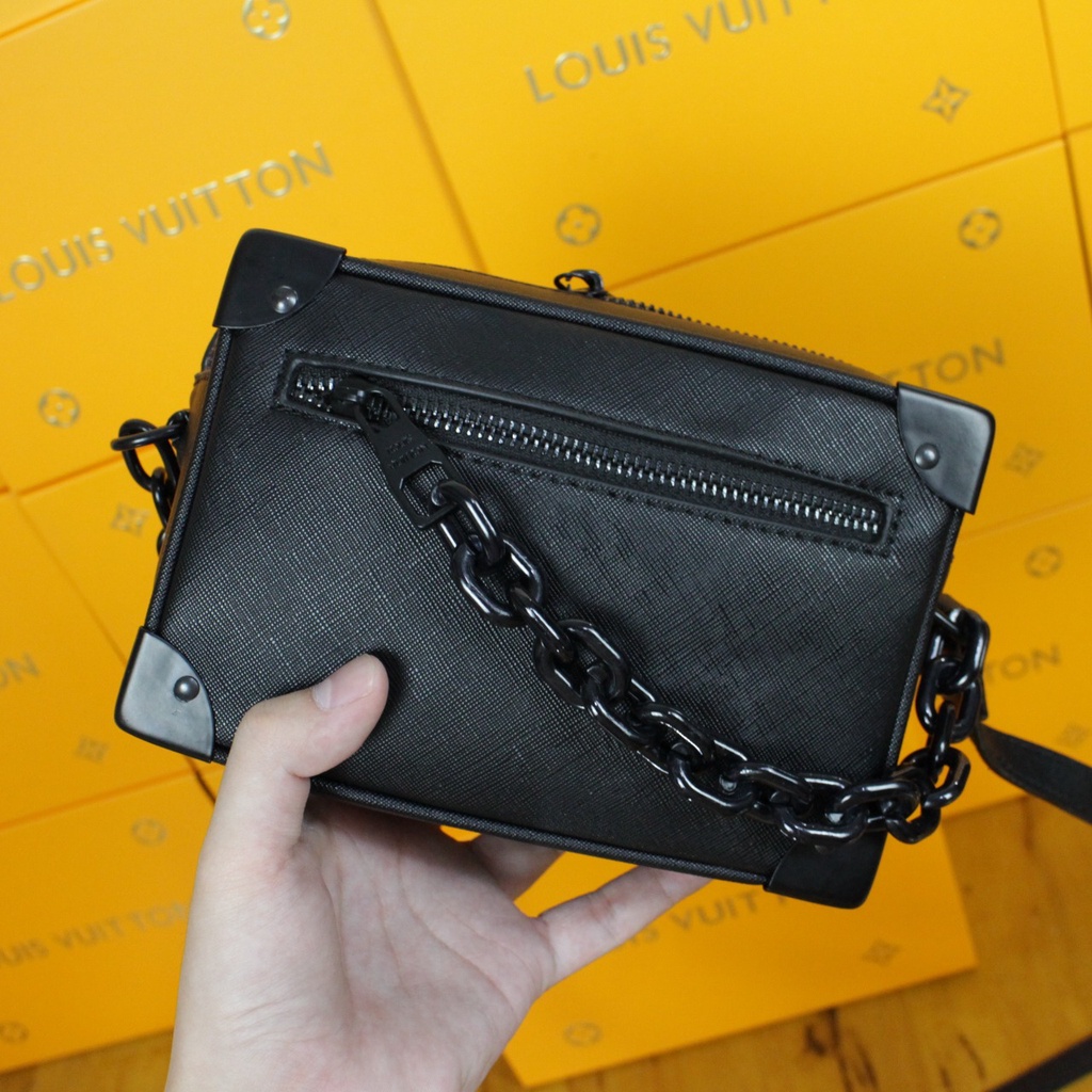 L Vuitton Soft Trunk Black X 6635  (FreeDustBag+Suedee+No Seri)