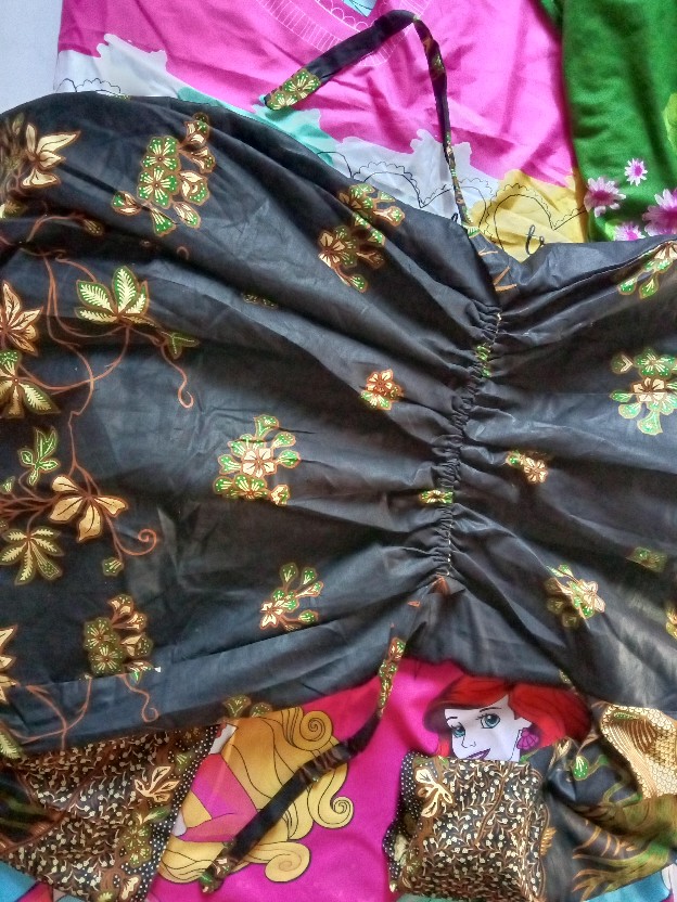 Ms Gamis Batik Sriwedari|manggar|padi Macam Mt Maxi Jumbo Bumil/busui Katun Sogan Allsize Ld104-120