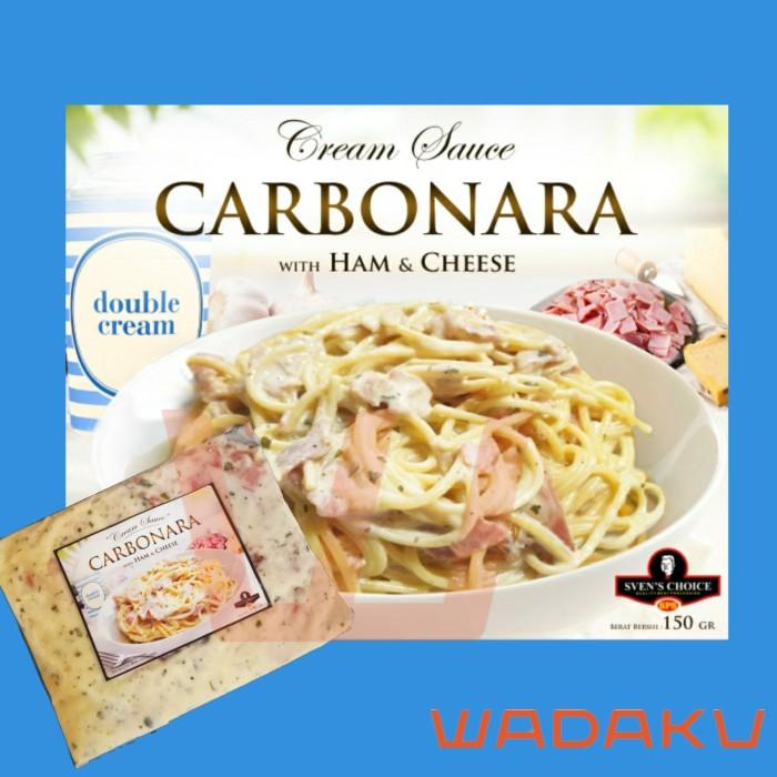 

Saus Carbonara Sven'S Choice Double Cream, Ham Dan Keju Asli 150G