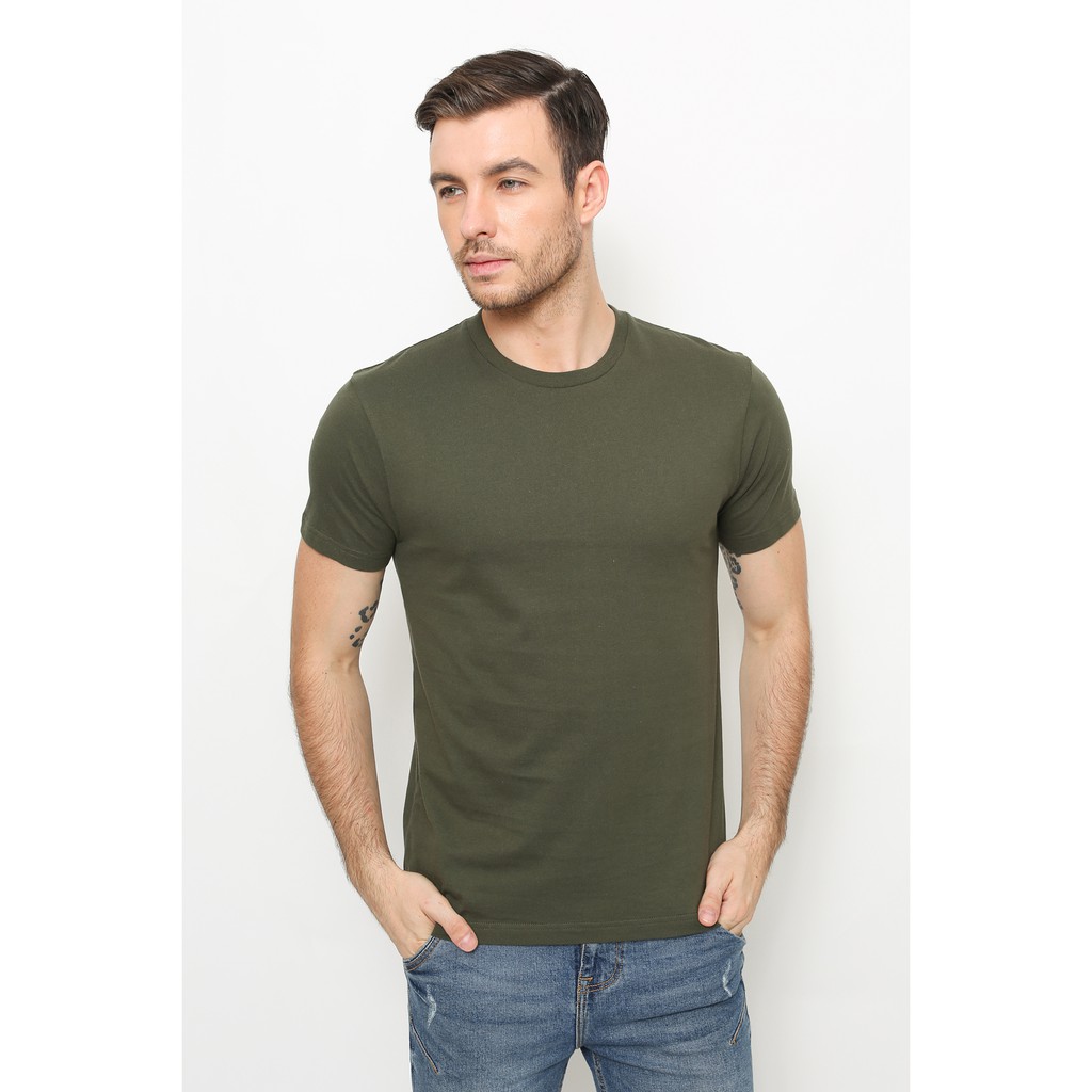 GTEE-MEN-KAOSPOLOS-KERAH-ROUND.NECK-ARMY