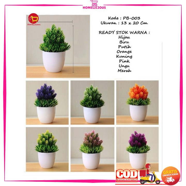 Bunga Hias Plastik Dekorasi Tanaman Pinus Palsu Hiasan Rumah 1 Set Sama Pot Shopee Indonesia