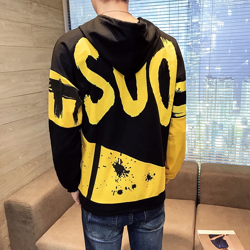 Hoodie Pria Sweater Kaos Hoodies Lengan Panjang Bahan Polyester W18210A