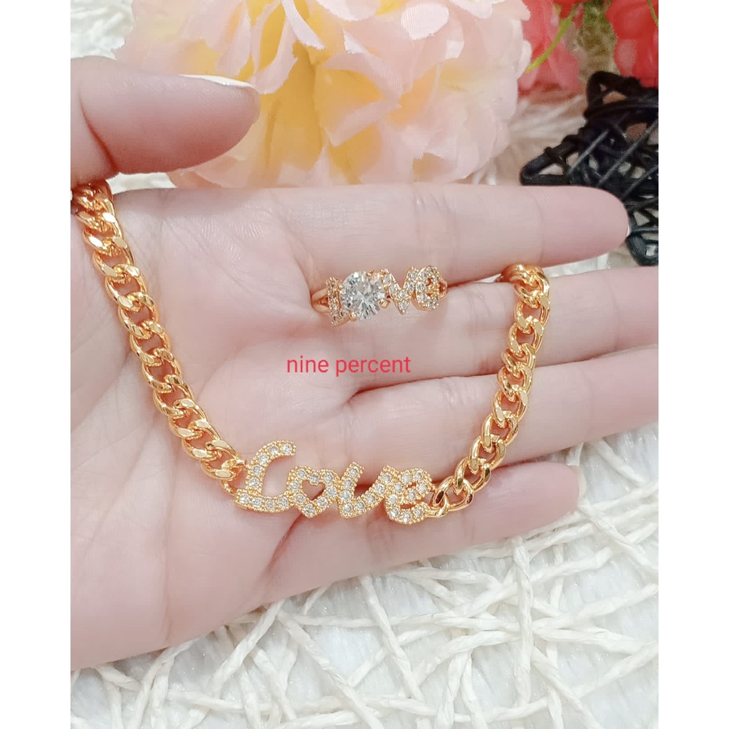 SET PERHIASAN DEWASA GELANG FREE CINCIN