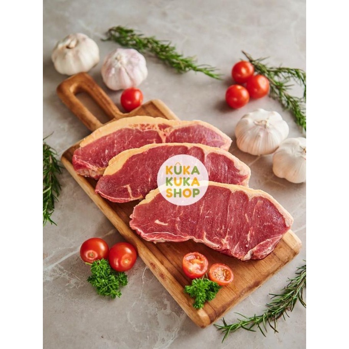 

Daging Sapi Beef Steak Aust Striploin / Sirloin Grade A - 1 Kg Storetaufik_